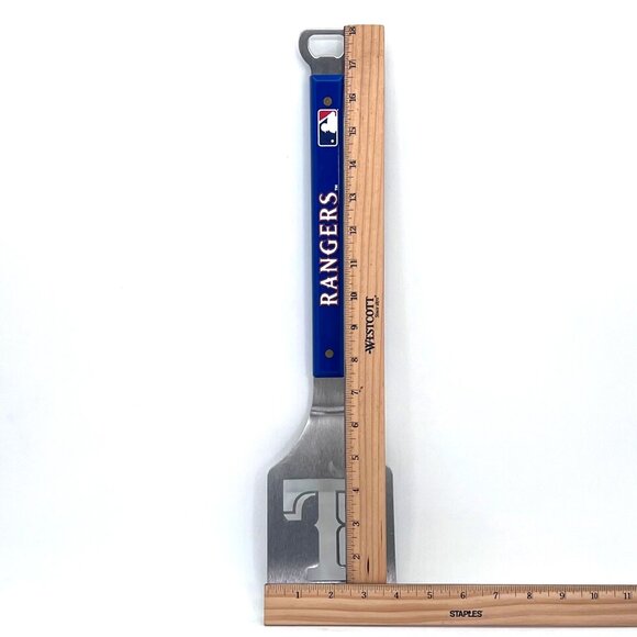 Texas Rangers Spatula Stainless Steel BBQ Grilling Bottle Opener Tailgating USA - Picture 7 of 8